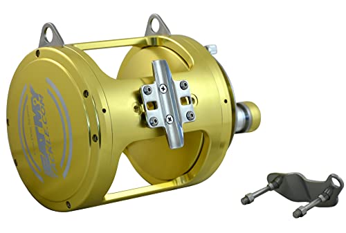 EAT MY TACKLE 80W 2-Speed Reel Tournament Edition Straight Rod Blue