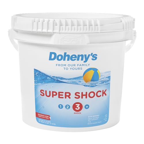 Doheny's Super Pool Shock Pro-Grade Chlorine 68% Cal-Hypo Granular 100lb
