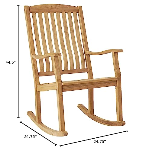 Cambridge Casual Plantation Teak Arie Rocking Chair Chat Set/Natural Teak