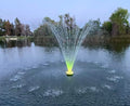 Custom Pro PJ-8000 Hi-Flow Floating Fountain with 3 Spray Patterns and 12 Color Changing LED Lighting 12C-RBG Color Changing