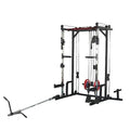 AiAigpt Squat Rack Power Cage with LAT Pulldown 1400 lb Capacity Orange+Black