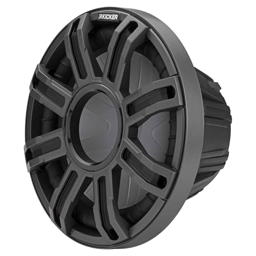 KICKER 12-Inch Premium Marine Subwoofer & 4-ohm Marine Amp Bundle