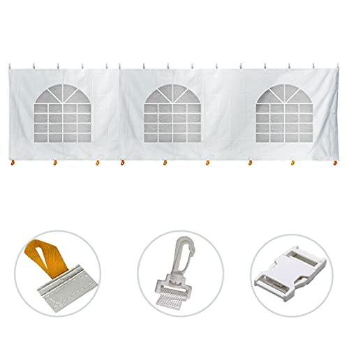 TentandTable 30' x 30' Premium Blockout Sidewall Kit for Canopy Tents White