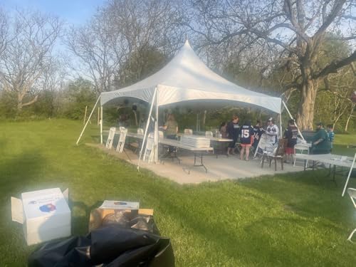 TentandTable 20' x 20' High Peak Frame Party Tent White