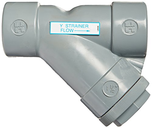 Hayward YS20150T 1.5-Inch Threaded CPVC Y-Strainer with FPM O-ring Seals
