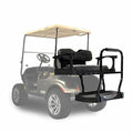 MADJAX Genesis 300 Aluminum Golf Cart Rear Flip Seat Kit for EZGO TXT Black