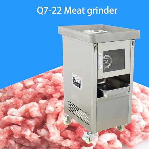 LGXEnzhuo Commercial Electric Meat Grinder Q7-22 2200W 300KG/H Gray