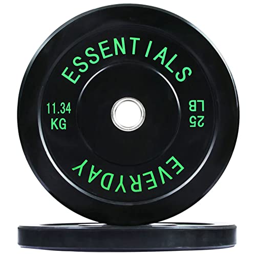 BalanceFrom Olympic Bumper Weight Plate Set Black