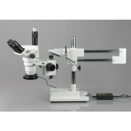 AmScope Professional Trinocular Stereo Zoom Microscope 2X-180X Magnification