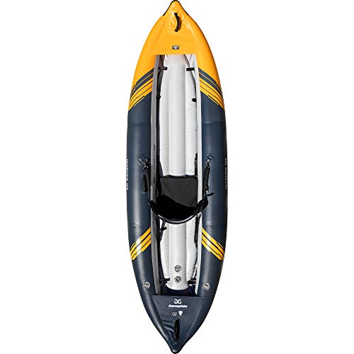 AQUAGLIDE McKenzie 105 Inflatable Kayak - 1 Person Whitewater Kayak Navy