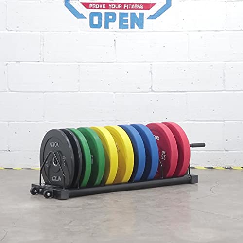 VEITEOX FTY Weight Plate Storage Rack with Handle and Wheels