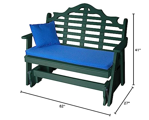 A & L Furniture Co. Marlboro Recycled Plastic 5ft Glider Chair