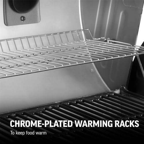Char-Griller Texas Trio 3-Burner Gas & Charcoal Grill and Smoker Black