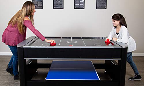 Hathaway Triple Threat 6-ft 3-in-1 Multi Game Table Black