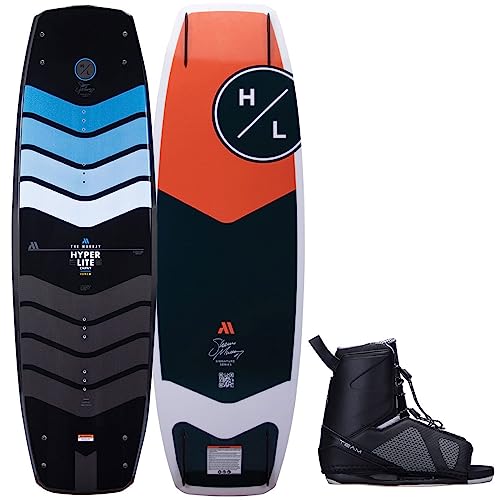 Hyperlite Murray Pro Mens Wakeboard 134 W/Team OT Bindings Black/Red 134cm/(7-10.5)