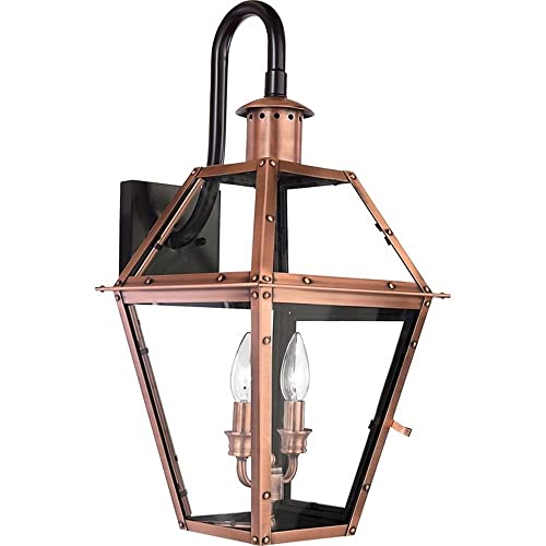 Bailey Street Home 2 Light Wall Lantern Aged Copper Finish Copper