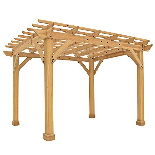 Yardistry 10' x 12' Pergola Brown