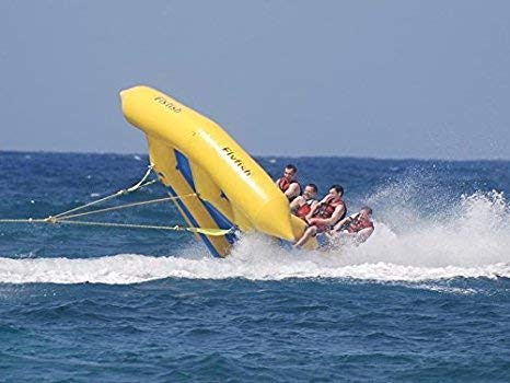 Foammaker Inflatable Flying Fish Fishing Boat Yellow/Blue