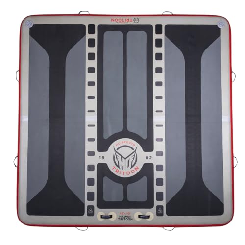 HO Hawaii Tritoon Inflatable Dock Grey/Red