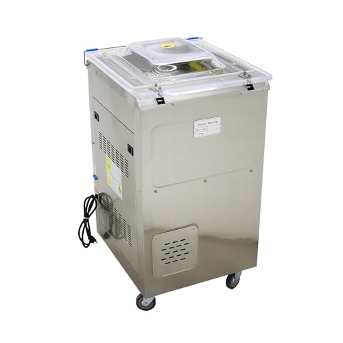 BREVELTION Stainless Steel Single Chamber Vacuum Packaging Machine 110V 750W