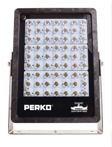 Perko Lightship 300 High Performance LED Floodlight 40,000 Lumens Black