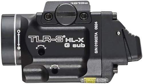 Streamlight TLR-8 HL-X G 1000-Lumen Tactical Flashlight with Green Laser Black