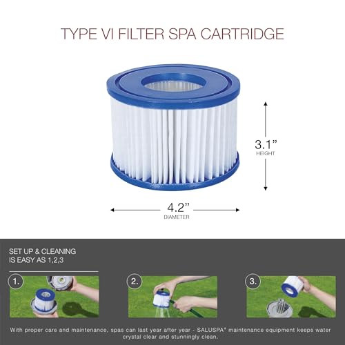 Bestway Coleman SaluSpa 140 Air Jet Inflatable Hot Tub Spa Gray