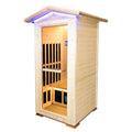 Daleyzay 1 Person Spruce Far Infrared Indoor Sauna 1300W Natural