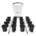 AutoPot Self-Watering Hydroponic System 16 Pot XL with 6.6 Gallon Pots and 60 Gallon FlexiTank Black