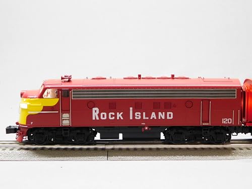 Lionel Rock Island Legacy F7 AA Diesel Locomotive Set O Gauge Multicolor
