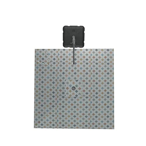 Midtown Umbrellas 10x10 Ft Outdoor Cantilever Patio Umbrella Silver Frame Sunbrella Infused Gem
