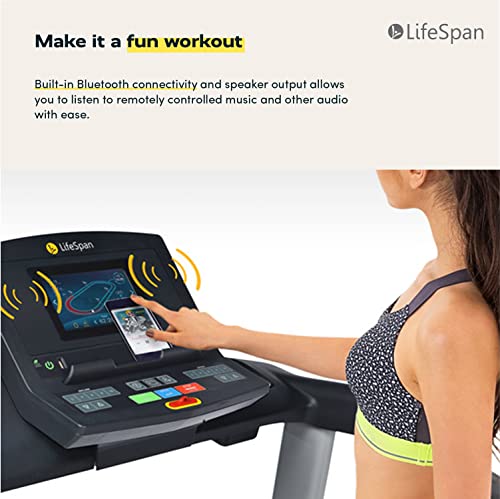 LifeSpan Fitness TR4000i Foldable Treadmill with Touchscreen Display Multi
