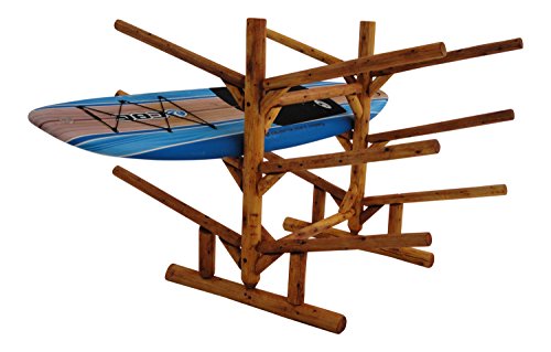 Log Kayak Rack Low 6 Place Kayak or SUP Rack Canyon Brown