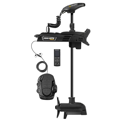 Minn Kota Terrova Quest 90/115 lb. Thrust Trolling Motor 45" Shaft MEGA Side Imaging Wireless Remote Black