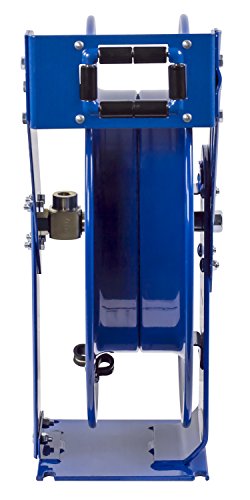 COXREELS Spring Rewind Hose Reel for Fuel Dispensing 3/4" I.D. 75' Hose 300 PSI Blue