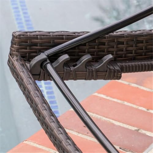 Noble House Kauai 6 Piece Outdoor Wicker Chaise Lounge Set Brown