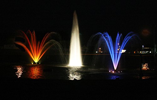 Kasco 1HP J Series Aerating Pond Fountain with LED Lighting White