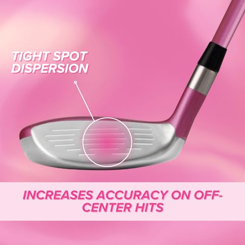 Majek Pink Petite Senior Ladies Golf Hybrids Irons Set