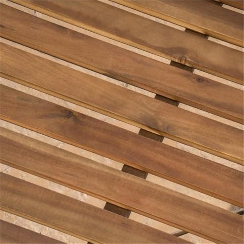 Great Deal Furniture GDFStudio Outdoor Teak Finished Acacia Wood Chaise Lounge Set of 4 Teak Finish