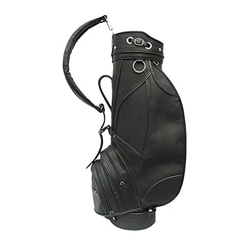 Piel Leather Deluxe 9in Golf Bag Black