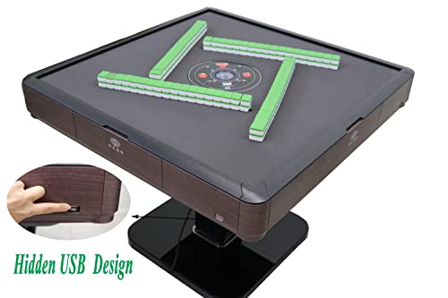 usamjtable Ultra-Thin Automatic Mahjong Table Wooden Green