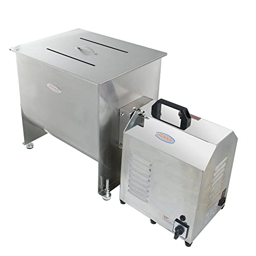 HAKKA BROTHERS Electric Meat Mixer 100-Pound Capacity Stainless Steel