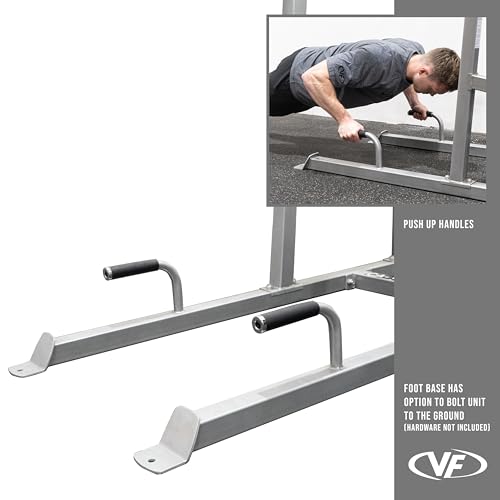 Valor Fitness Power Tower Dip Station Silver