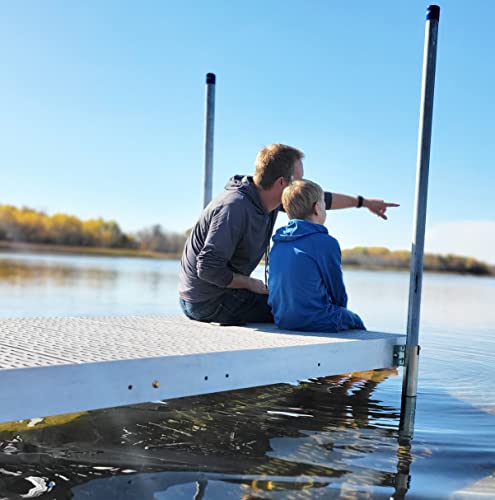 Patriot Docks 24ft Low Pro Aluminum Frame Dock Kit with Reinforced Poly Decking