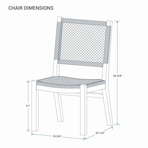 Cambridge Casual Paxton Wood 4-Piece Outdoor Dining Set Natural Teak/All-Weather Wicker Configuration 1 - 4 Seater