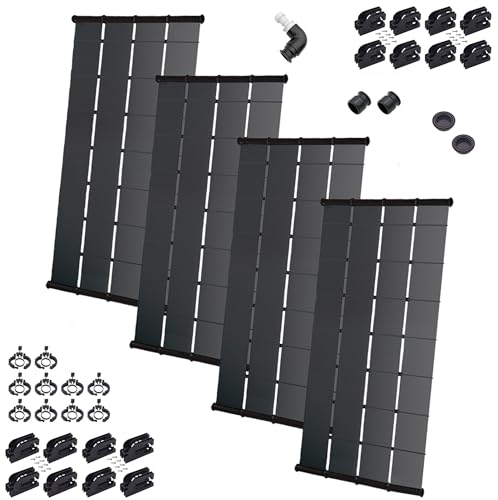 Fenix Pool Solar Sun Value Solar Pool Heater DIY Kit Black