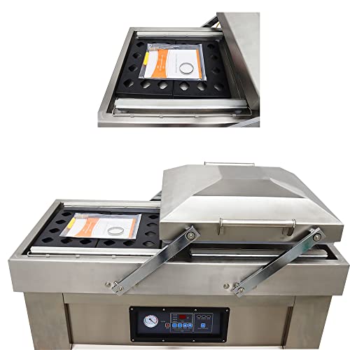 HayWHNKN Two Chamber Food Vacuum Sealer Stainless Steel 20inch