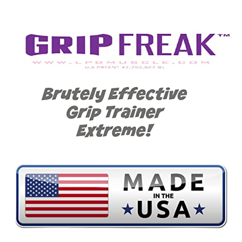 GRIP FREAK Thick Grip Wrist Roller with Dumbbell Hook