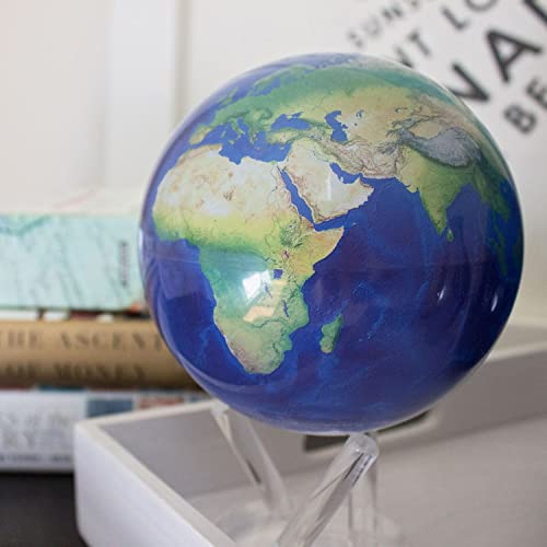 MOVA 8.5" Natural Earth Globe Blue Various Shades