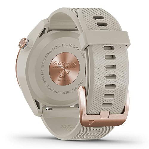 PlayBetter Garmin Approach S42 Women's Golf GPS Watch Rose Gold/Light Sand